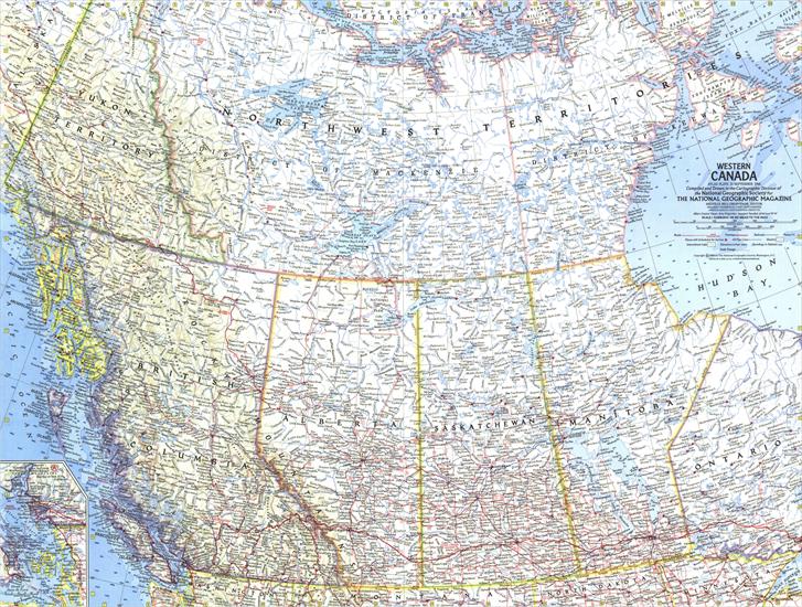 Mapy National Geographic. 539 map. Wysoka jakość - Canada - Western 1966.jpg