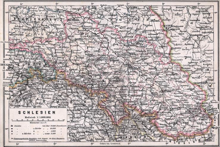STARE mapy Polski 122 pliki - 1905 Schlesien_1905.png