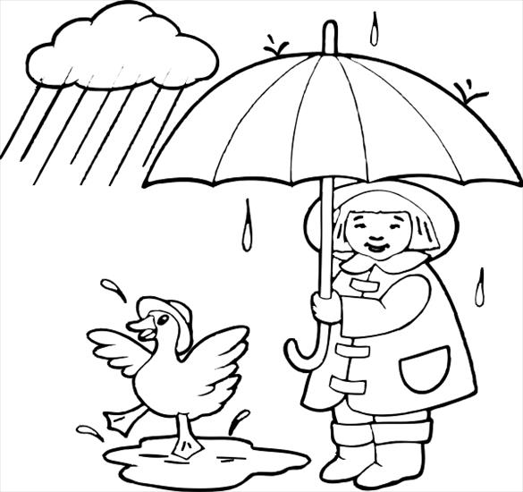 parasolki, deszcz - pogoda, deszcz, jesień - kolorowanka 26.JPG