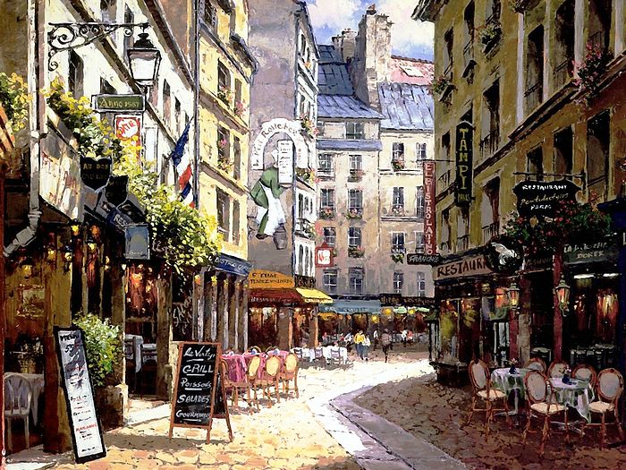 malarstwo - Parisian Cafe Le Petite Rolleback.jpg